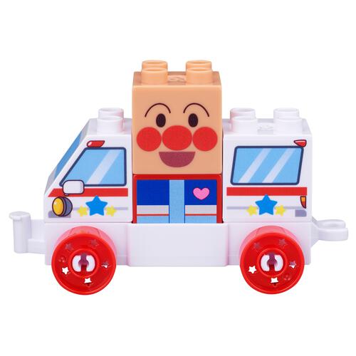 つながる！ひろがる！のりものブロックシリーズ アンパンマンときゅうきゅうしゃ