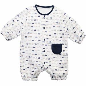 国産ちびオール くるま柄（ネイビー&times;60-70cm） ベビーザらス限定