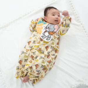 TOM and JERRY トムとジェリー 新生児長袖2WAYオール スタイ付き ジェリー ベビーザらス限定