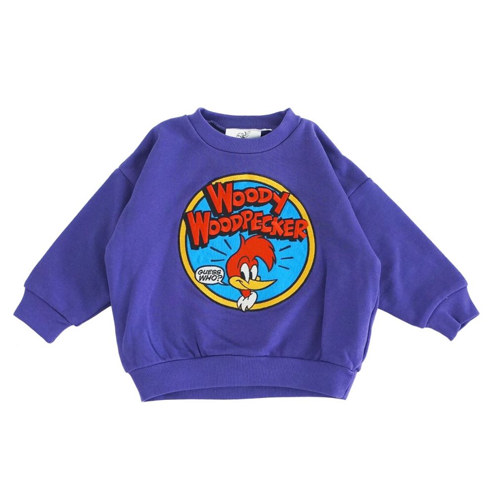Universal × chimajiro0730さん】 ウッドペッカー トレーナー パープル