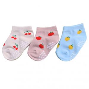 3P ショートソックス フルーツ 9-15cm ベビーザらス限定
