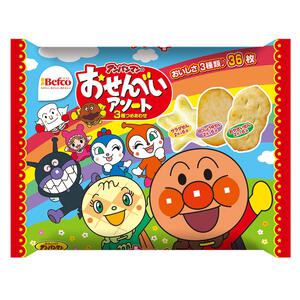 アンパンマンのおせんべいアソート せんべい36枚 3種詰め合わせ 米菓 個包装 お菓子 キャラクター