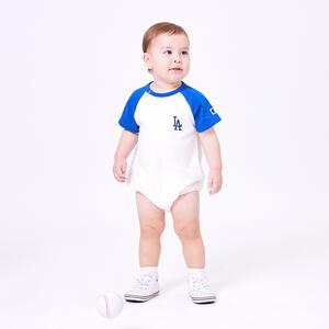 MLB ラグラン半袖ボディスーツ ドジャース ブルー&times;70cm ベビーザらス限定