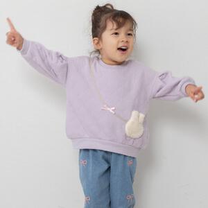 ベビーザらス限定　TINY DRIP キルトトレーナー(パープル&times;80cm)