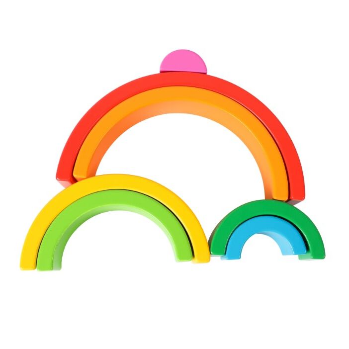 木製レインボースタッカー トイザらス限定 2歳 3歳 4歳 | おもちゃ通販