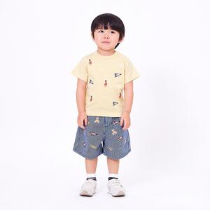 POLO BCS ロゴクマ半袖総柄Ｔシャツ イエロー&times;80cm ベビーザらス限定