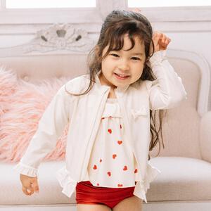 RAT-A-TATR 裾フリル ラッシュガード ラッタッター ナチュラル×90cm