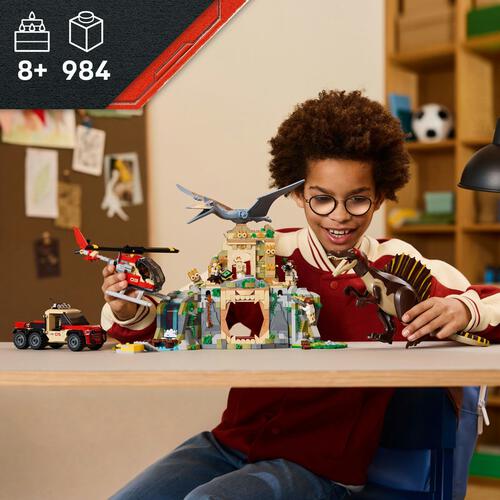 【オンライン限定価格】レゴ LEGO ジュラシック・ワールド スピノサウルスとケツァルコアトルス 上空ミッション 76976｜おもちゃ 玩具 誕生日 プレゼント ブロック  8歳 9歳 10歳