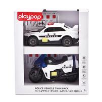 ライト＆サウンド ポリスカー＆ポリスバイク2台セット トイザらス限定 クリスマスプレゼント 3歳 4歳 5歳