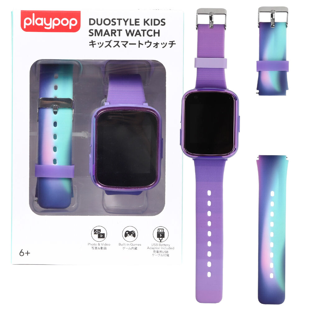 キッズスマートウォッチ パープル トイザらス限定 6歳 7歳 8歳 プレイ