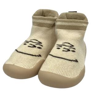 PEANUTS ソックスシューズ チャーリーブラウン ベージュ&times;12.0cm ベビーザらス限定