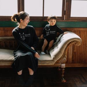 monpoke  モンポケ 長袖ワンピース ママベビーコーデ