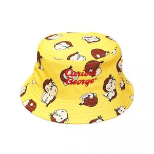 【Welcome to the Universe Baby × chimajiro0730さん】おさるのジョージ バケットハット ｲｴﾛｰ×50-52cm