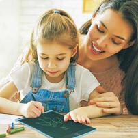 トイザらス限定 16インチ LCDカラフル おえかきボード ライトブルー クリスマスプレゼント 3歳 4歳 5歳