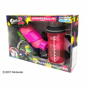 スプラトゥーン2 タンク付きスプラシューター（ネオンピンク）1500ml 飛距離6～8m 水鉄砲 水遊び