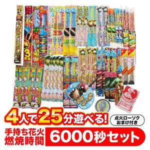 4人で25分遊べる 手持ち花火 燃焼時間6000秒セット（200本入）【オンライン限定】人気 手持ち花火セット 花火詰め合わせ 【メーカー直送】トイザらス限定