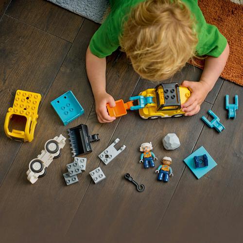 レゴ LEGO デュプロ 3 in 1 こうじげんばの車 10475｜おもちゃ 玩具 誕生日 プレゼント ブロック 2歳 3歳 4歳