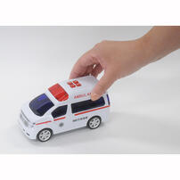 ミニサウンド 緊急車両セット 3台セット フリクション走行 パトライト パトカー 救急車 消防車 標識セット付 トイザらス限定  3歳 4歳 5歳