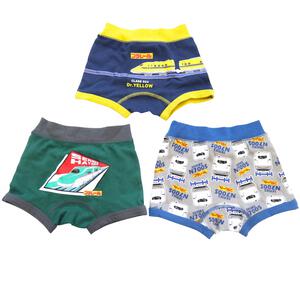 PLARAIL プラレール 3枚組ボクサーパンツ(ネイビー&times;100cm)