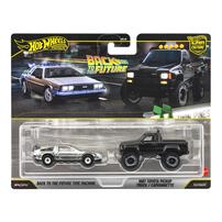 【予約受付商品】ホットウィール プレミアム2パック バック・トゥ・ザ・フューチャー タイムマシン / 1987 トヨタ ピックアップ トラック【出荷予定日：2026年5月30日】