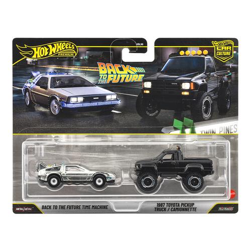【予約受付商品】ホットウィール プレミアム2パック バック・トゥ・ザ・フューチャー タイムマシン / 1987 トヨタ ピックアップ トラック【出荷予定日：2026年5月30日】