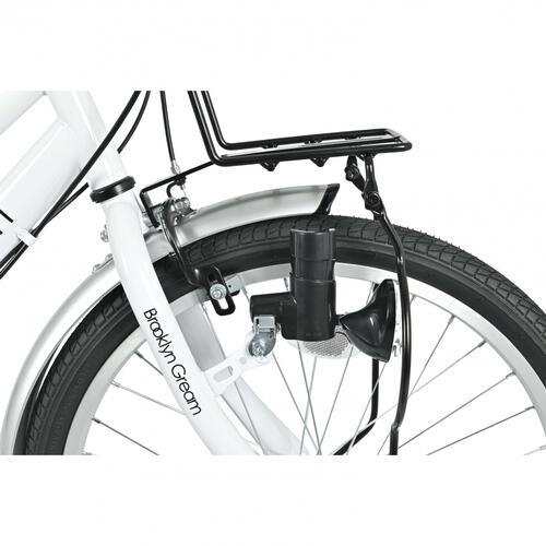 22インチ 身長120～135cm 子供用自転車 ブルックリングリーム ホワイト トイザらス限定 6段変速 LED シンプル 7歳 