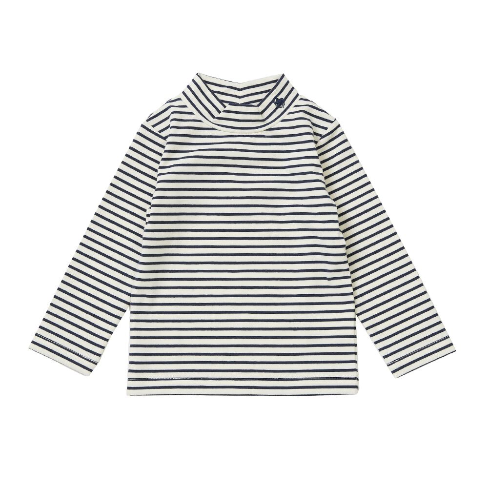 POLO BCS 長袖ボーダーTシャツ ネイビー×90cmベビーザらス限定