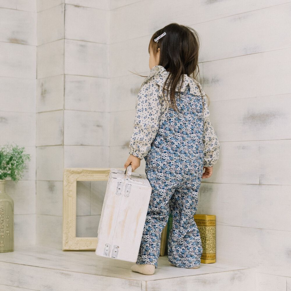 FirstCloset×mioさん】サロペット ブルー×80cm | マタニティ・ベビー