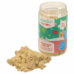 クリエーションサンド メガボトル ブラウン(1kg) トイザらス限定｜室内 砂遊び