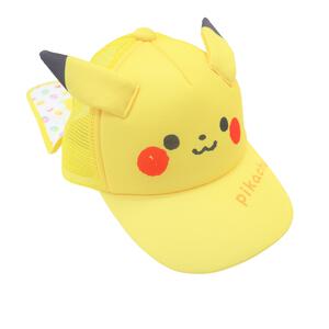 monpoke モンポケ 日よけ付き なりきりキャップ イエロー&times;48-50cm