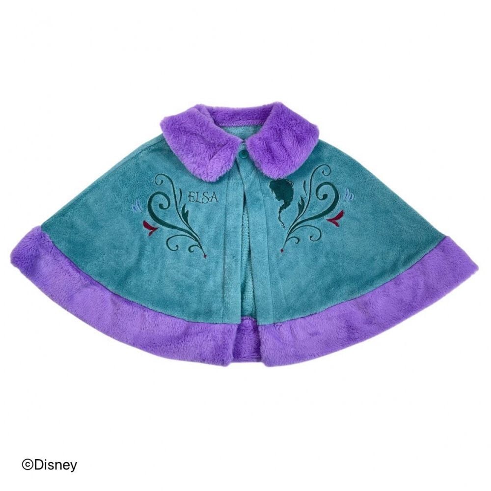 アナ　ポンチョ　ベビーザラス ディズニー フリース ポンチョ アナ アナ雪 エルサ ベビーザラス
