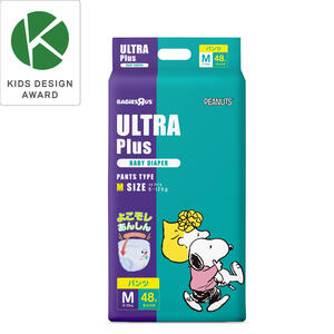 ULTRAPlus ウルトラプラス スヌーピー Mサイズ（6～12kg）48枚 【ウルトラプラス パンツタイプ ベビーザらス限定 おむつ】