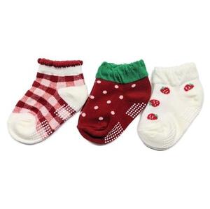 3Pショートソックス イチゴ ベビーザらス限定
