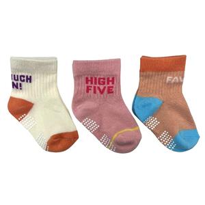 3Pビッグロゴロークルーソックス 9-15cm