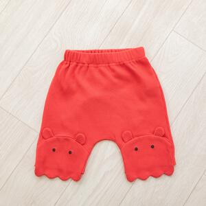 モンキーパンツ ワッフル メンダコ レッド&times;90cm