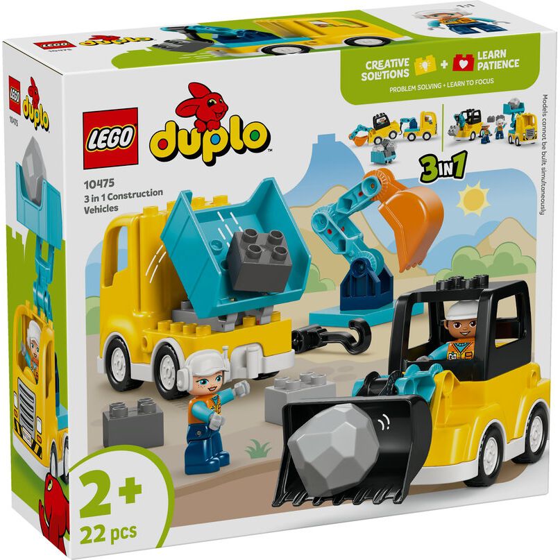 レゴ LEGO デュプロ 3 in 1 こうじげんばの車 10475｜おもちゃ 玩具