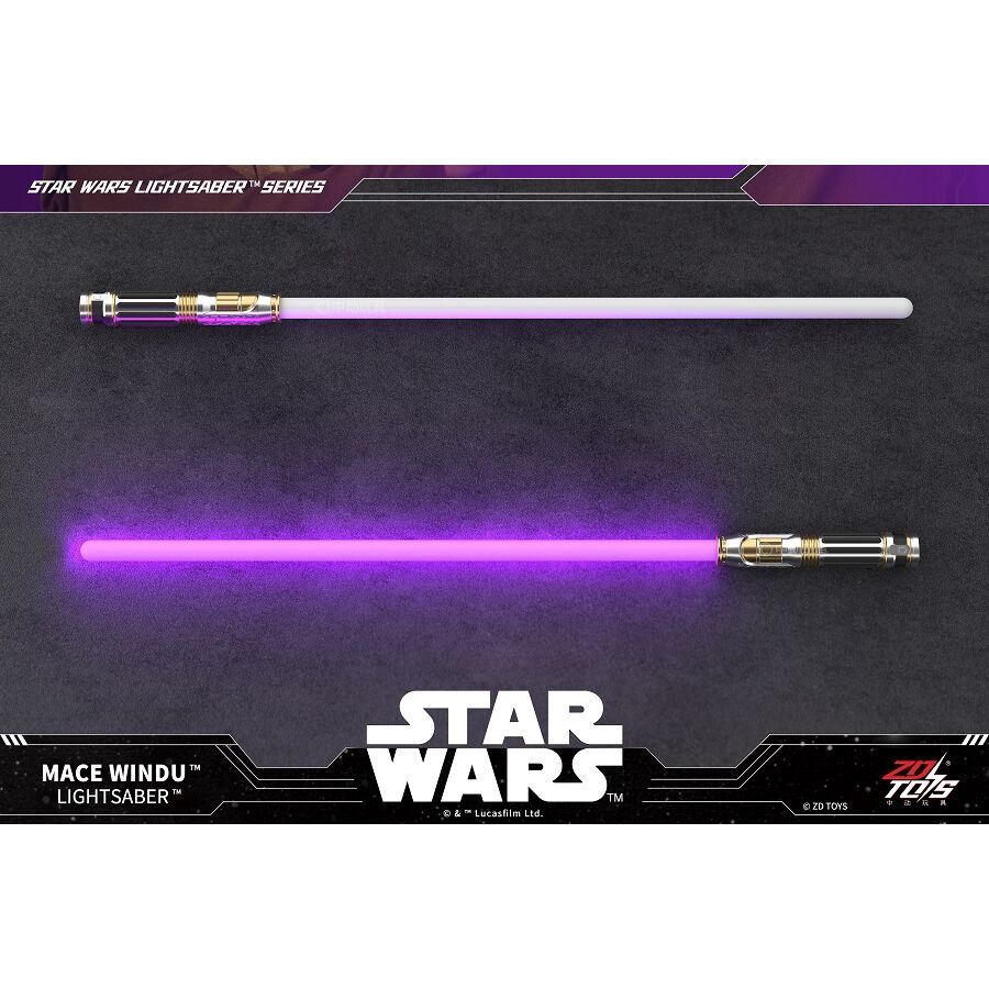 ZD TOYS スター・ウォーズ メイス・ウィンドゥ ライトセーバー 中動