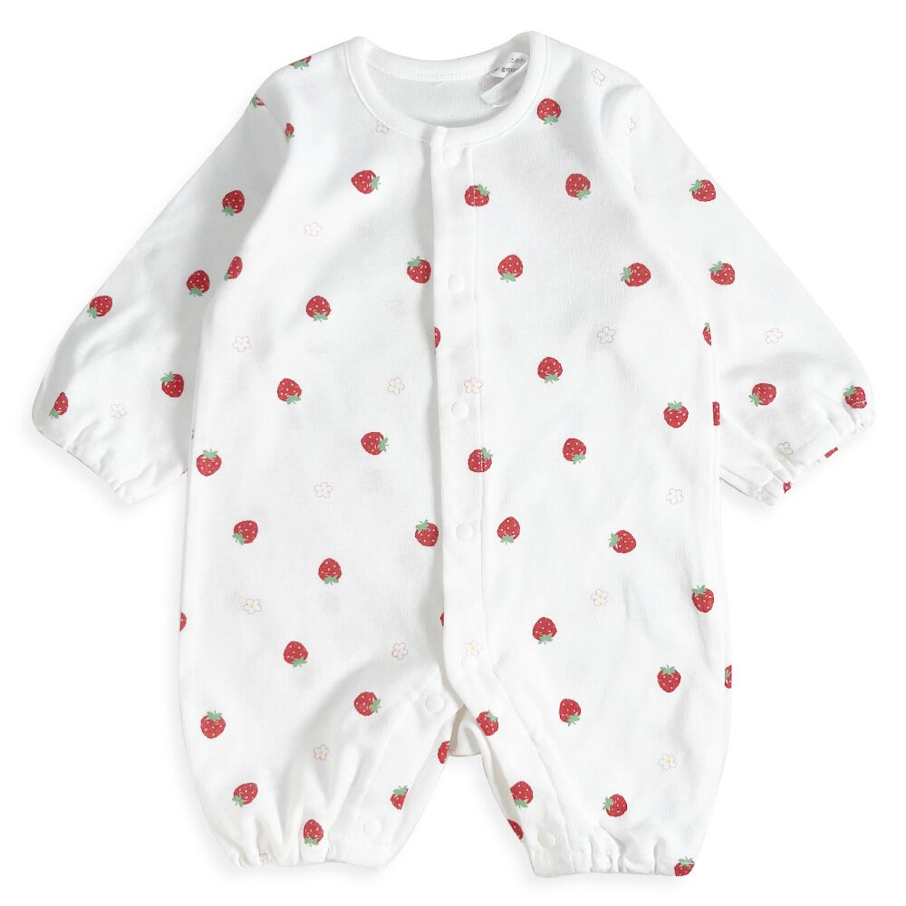 日本製ちびオール スムス イチゴ柄 ナチュラル×50-60cm ベビーザらス