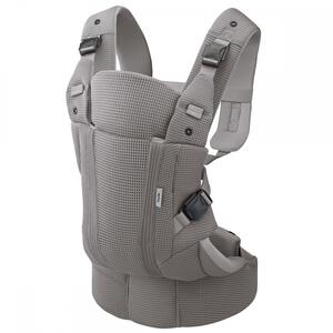 Aprica アップリカ ラクリス AB (クラウドグレー) 抱っこ紐 新生児タテ対面抱っこ タテ対面抱っこ 前向き抱っこ おんぶ 腰らくサポート 簡単装着 生後14日後～3歳頃まで