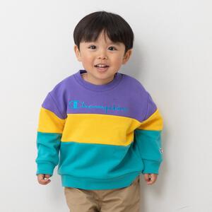 【Champion】長袖切替トレーナー グリーン×80cm ベビーザらス限定