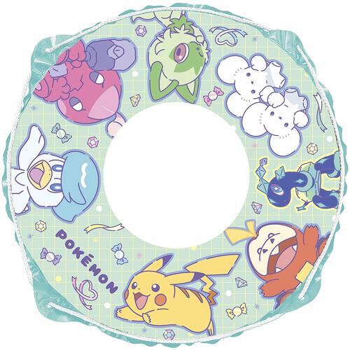 ポケモン 浮き輪 ミントグリーン 60㎝ うきわ 浮輪 子供用 水遊び ビーチグッズ