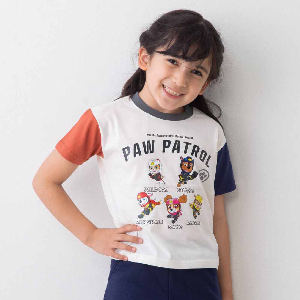 パウ・パトロールクレイジーTシャツ オフシロ×110cm | Babies
