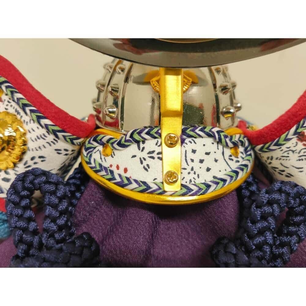 五月人形】兜飾り 床飾り「桐箱入り兜 上杉」（525049）コンパクト