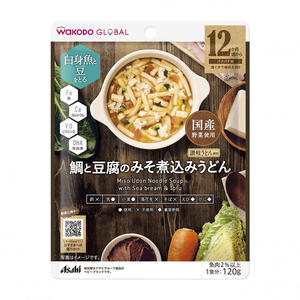 WAKODO GLOBAL 鯛と豆腐のみそ煮込みうどん 【キッズフード ベビーフード】 【12ヶ月～】