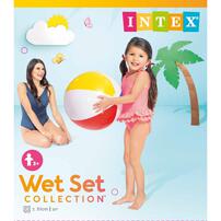 インテックス INTEX カラフル ビーチボール 直径51cm レジャー プール