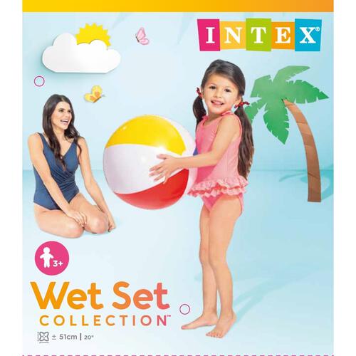 インテックス INTEX カラフル ビーチボール 直径51cm レジャー プール
