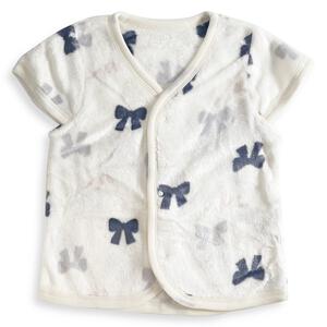 パジャマベスト フリース リボン柄 グレー×80-95cm ベビーザらス限定