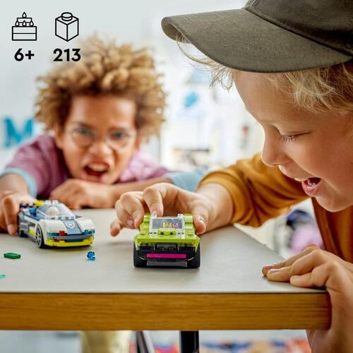 レゴ LEGO シティ ポリスカーチェイス＜マッスルカーを追え！＞ 60415｜おもちゃ 玩具 誕生日 プレゼント ブロック 知育 6歳 7歳 8歳 パトカー 警察 車 ごっこ遊び 車 ミニカー
