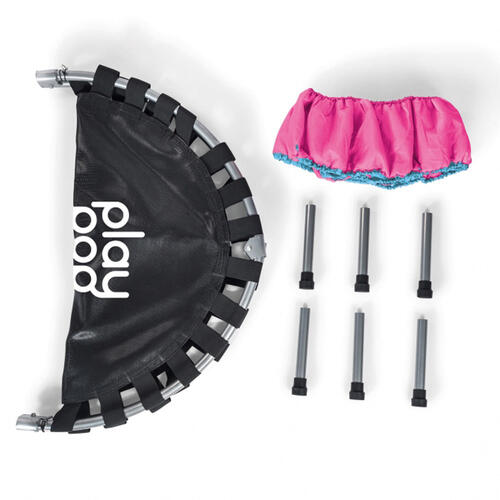 プレイポップスポーツ 38インチ（約96cm）折りたたみトランポリン リバーシブルカバー（ブルー/ピンク） 子供 トイザらス限定 クリスマスプレゼント 6歳 7歳 8歳