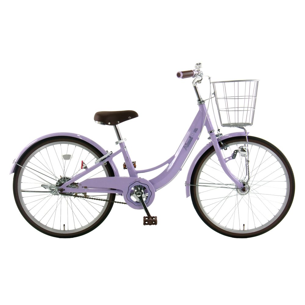 22インチ 身長120～135cm 子供用自転車 アルミラ ライトパープル